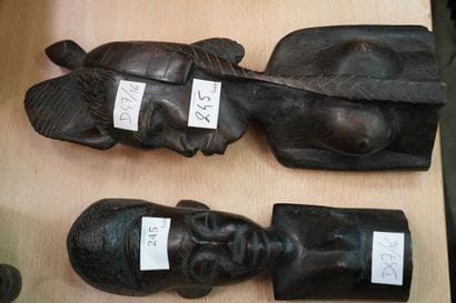 SOUVENIRS DE VOYAGE, deux sujet africains...