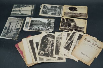 Réunion de cartes postales anciennes : Vues...