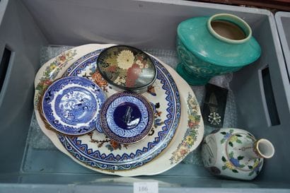 Réunion de céramiques décoratives comprenant...