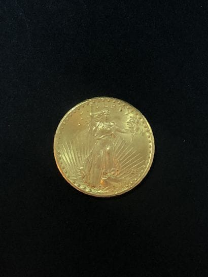 Pièce de vingt dollars or Liberty 1928. Poids...