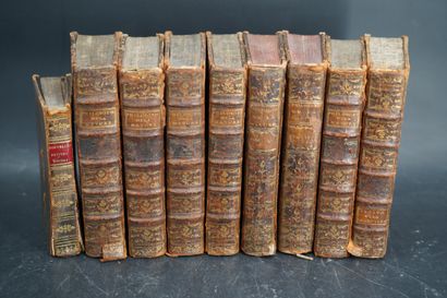 8 volumes reliés XVIIIe siècle, Essai philosophique...