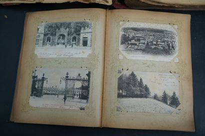 Album de cartes postales : villégiature,...