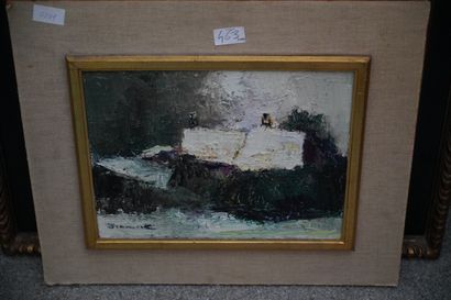 Le Clown, d'après Bernard BUFFET, huile sur...