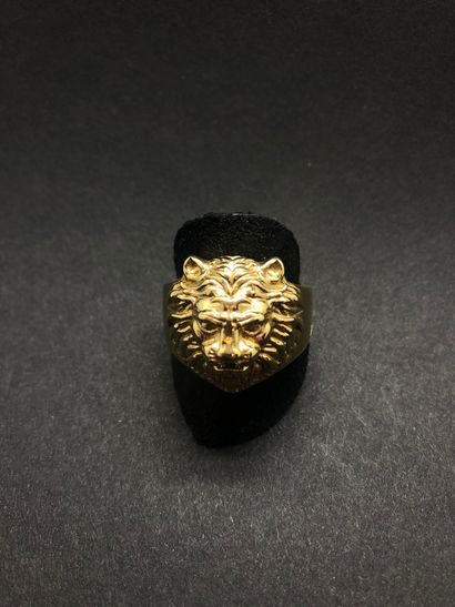 * Bague GUESS métal doré à décor de mufle...