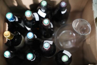 Réunion de 11 bouteilles de vin : L'Agassant...