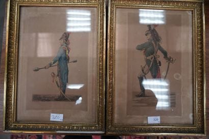 Ensemble de deux photogravures GOUPIL, figurant...
