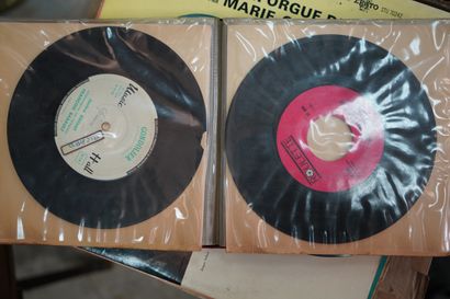 Réunion de vinyles. En l'état.