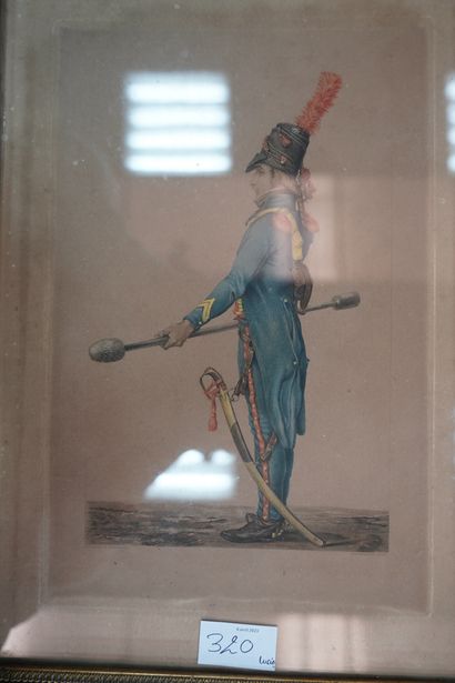 Ensemble de deux photogravures GOUPIL, figurant...