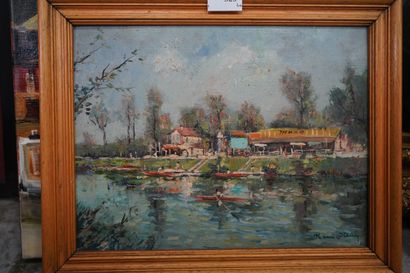 HENRI STENN (1903-1993), Guinguette Maxe,...