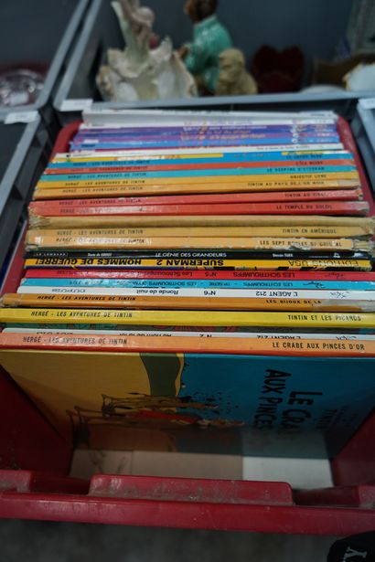Réunion de BD, Titeuf, Tintin. En l'état...
