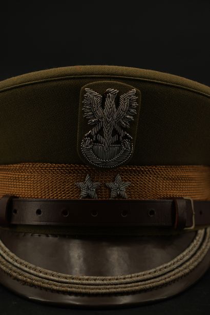 Pologne, casquette de Major de l'armée.