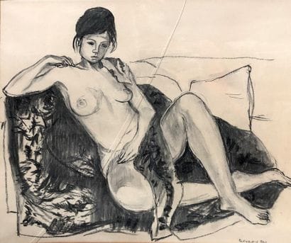 RAYMOND PARGAMIN (1915 - 2010) 

Nu Féminin....