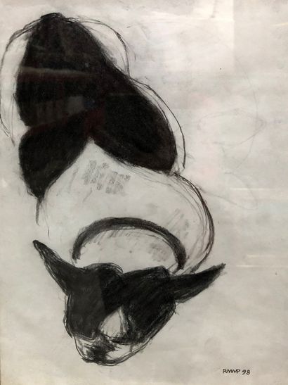 RAYMOND PARGAMIN (1915 - 2010) 

Lola. 

Fusain...