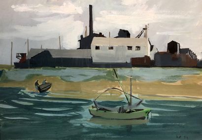 RAYMOND PARGAMIN (1915 - 2010) 

Port breton....