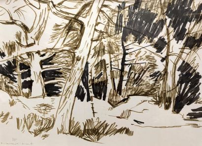 RAYMOND PARGAMIN (1915 - 2010). Forêt de...