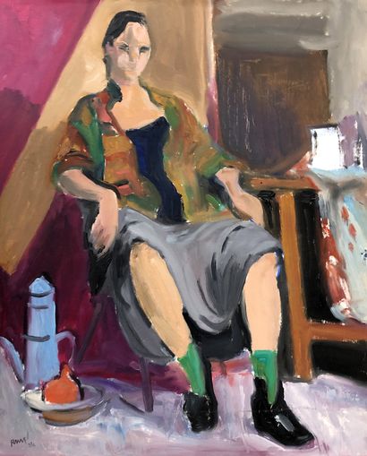 RAYMOND PARGAMIN (1915 - 2010). Modèle. Réunion...