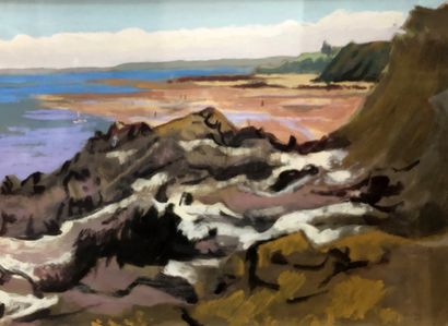 RAYMOND PARGAMIN (1915 - 2010) 

Côte bretonne,...