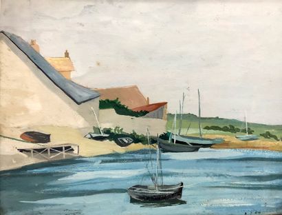 RAYMOND PARGAMIN (1915 - 2010) 

Port breton....