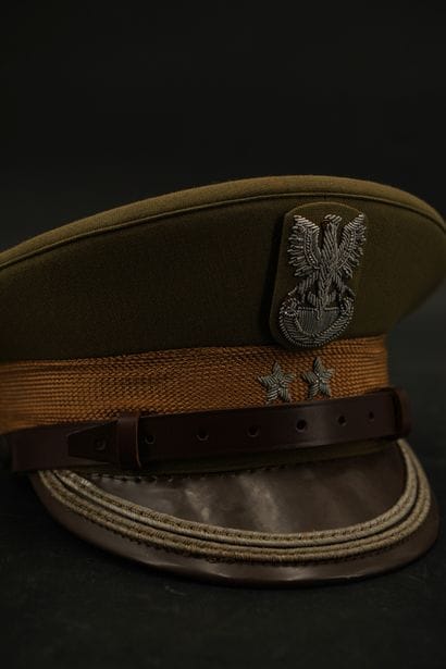 Pologne, casquette de Major de l'armée.