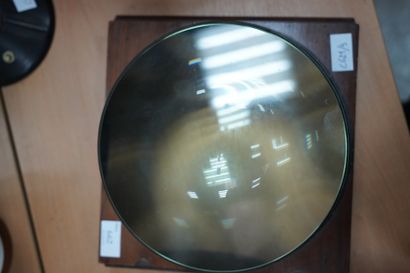 Loupe pour cartes marines en métal et verre,...