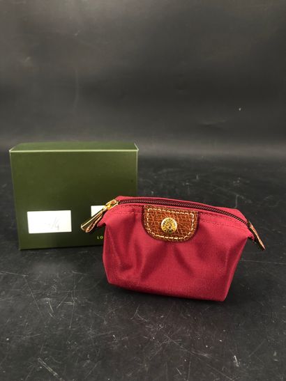 LONGCHAMPS, petit porte monnaie en toile...