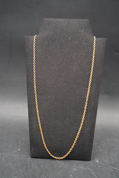Chaîne de cou en or 18K (750). Poids. 4,7...