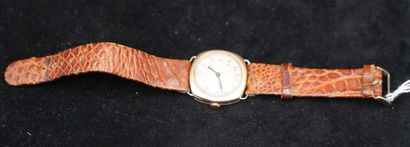 Montre bracelet, le boîtier en or 14K (585)....