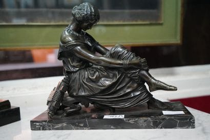 D'après James Pradier, Sapho à la lyre, sujet...