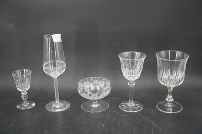 BACCARAT, Saint Louis et divers, série de...