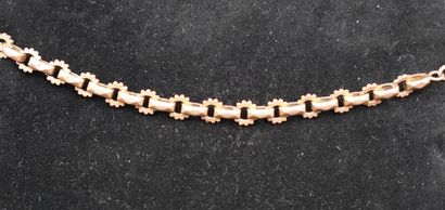 Débris de chaîne giletière en or rose 18K...