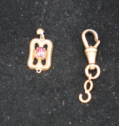 Ensemble de débris en or 18k (750), un élément...