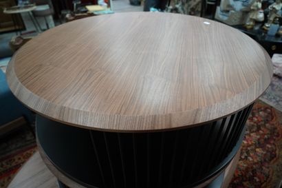 Table basse Wewood Mémoria ronde, la base...