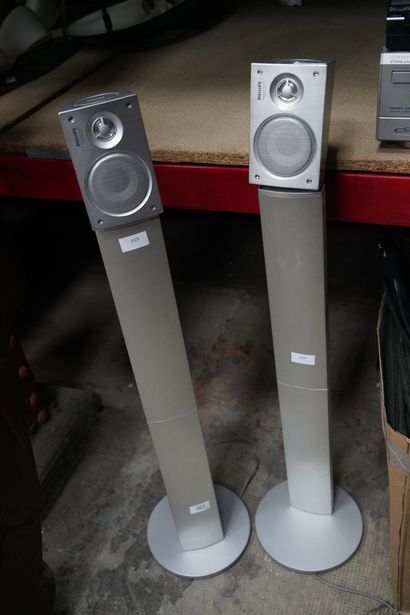 Eléments de chaîne Hi-Fi PHILIPS et enceintes,...