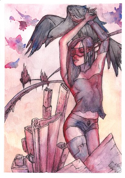 KEOPATHANA.
Invisible shelter, 2022. Aquarelle...