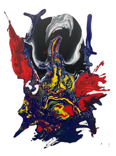 SKEUL.
Bone, 2022. Acrylique, vernis, puring...
