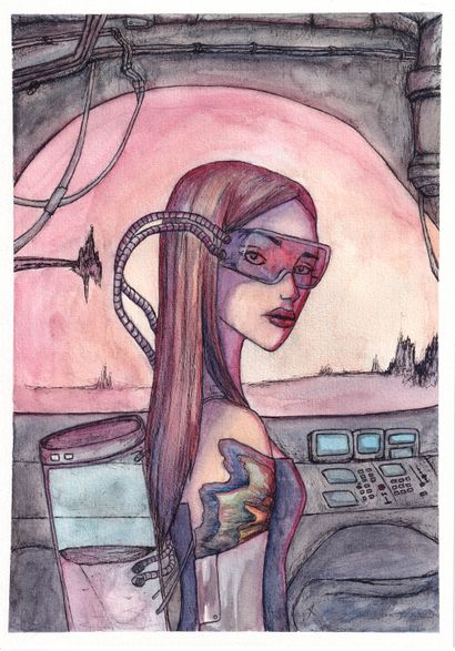 KEOPATHANA.
Between cities, 2022. Aquarelle...