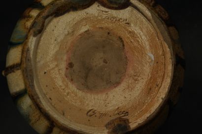 Charles GREBER (1853-1935). Vase à panse...