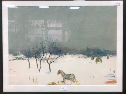 Rostislas LOUKINE (1904-1988). Paysage de...