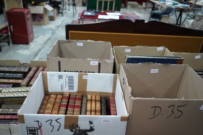 Réunion de livres reliés, XIXe, littérature,...