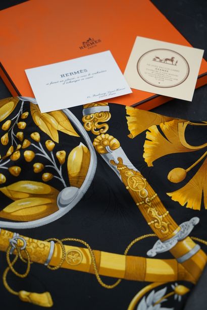 HERMES PARIS, carré de soie modèle Prince...