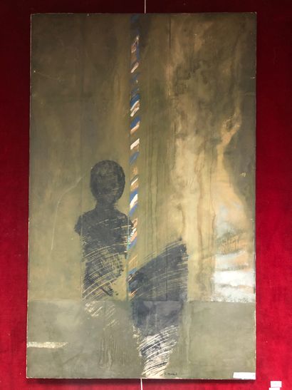 Émile MARZÉ (1930-2009). Composition abstraite....