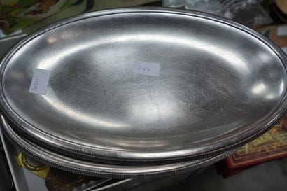 Partie de ménagère en métal argenté modèle...