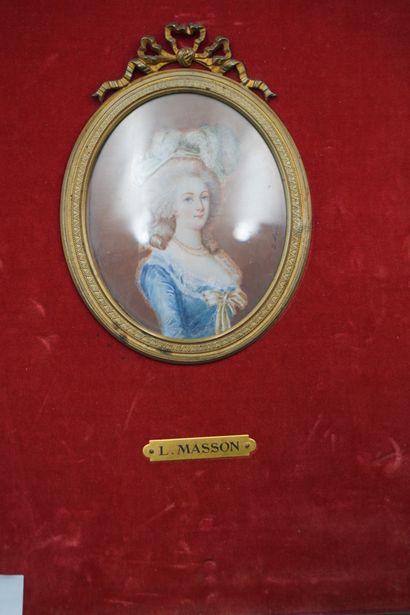 Réunion de quatre miniatures figurant des...