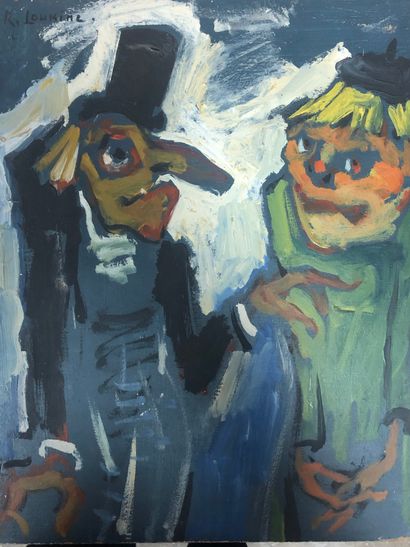 Rostislas LOUKINE (1904-1988). Les buveurs....
