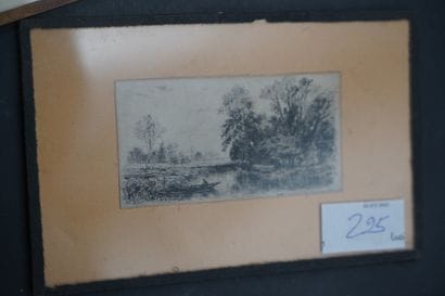 A. LEFORT. Réunion de huit gravures sous...