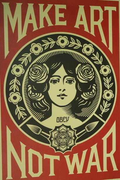 Shepard FAIREY (né en 1970)
Make art not...