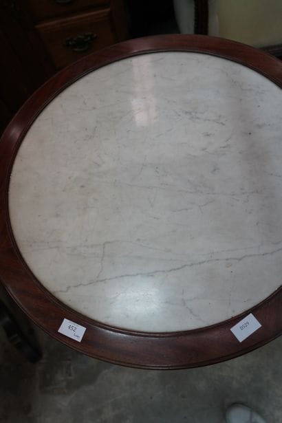 Table de salon circulaire en bois naturel...