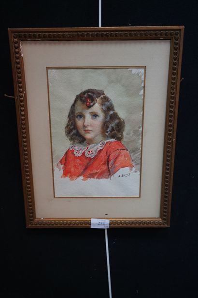 Ecole moderne, Portrait de Jeanne Langlois,...