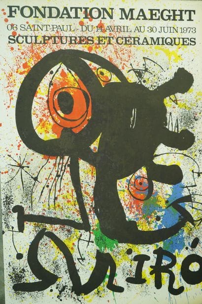Joan MIRO (1893-1983), d’après
Affiche d’exposition...