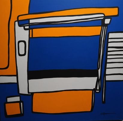 Éric CHAPEAU (né en 1967). 
Composition
Acrylique...